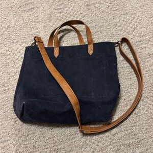 Thirty-One Navy and Brown Tote Bag